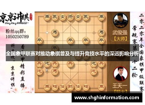 全国象甲联赛对推动象棋普及与提升竞技水平的深远影响分析