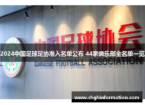 2024中国足球足协准入名单公布 44家俱乐部全名单一览